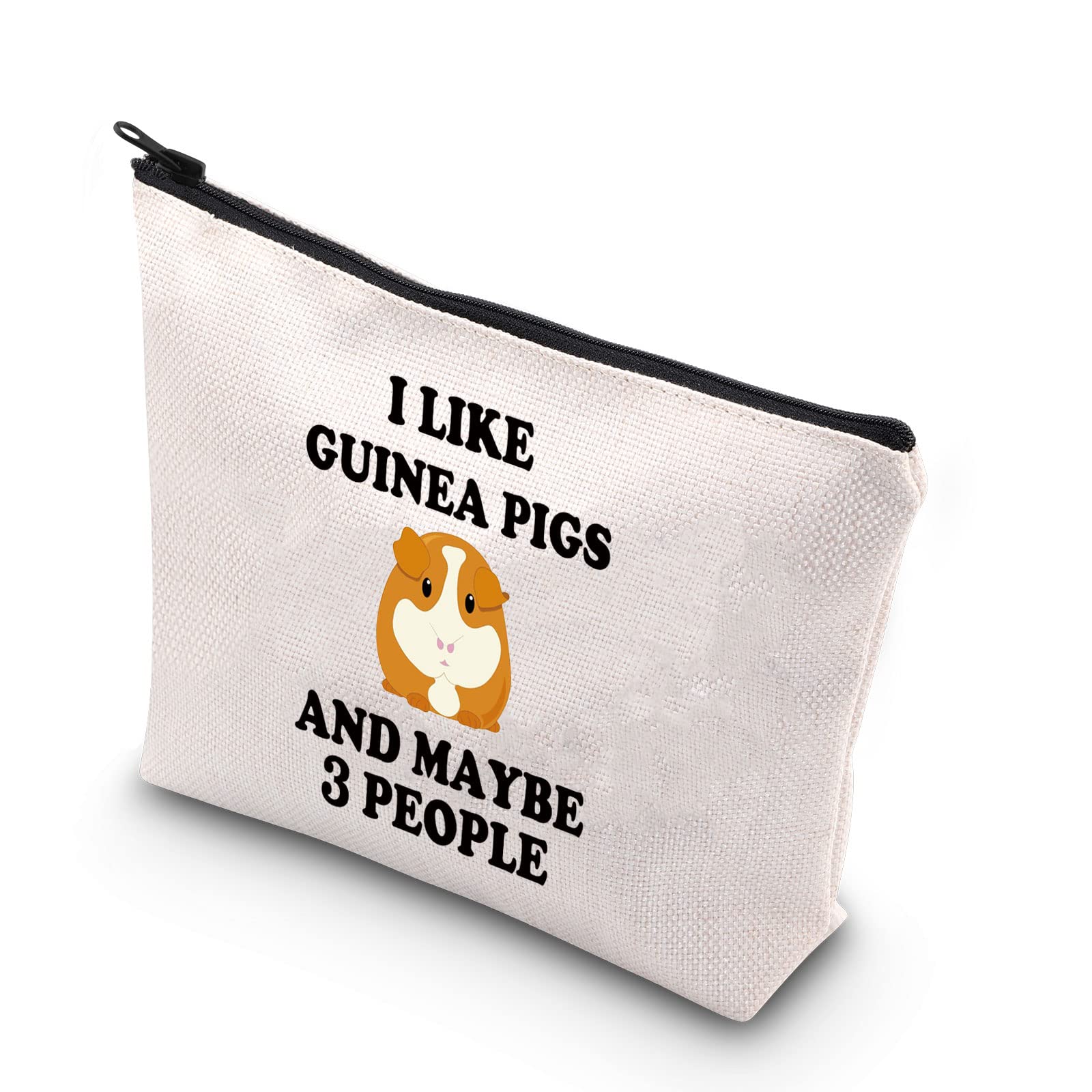 PLITI Guinea Pig Makeup Bag - Funny Guinea Pig Lover Gift for Women & 2 More People