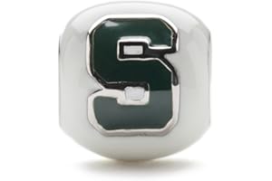 STONE ARMORY Michigan State Gifts and MSU Jewelry - Michigan State Charm for Bracelets - Hypoallergenic Stainless Steel Charms - Michigan State Gifts for Women