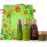 Spa Ceylon Ayurveda Peace Discovery Set - 4-Piece Natural Bath &amp; Body Gift Set with Lavender, Lemongrass &amp; Peppermint - Shower Gel, Body Lotion, Pillow Mist &amp; Body Scrub