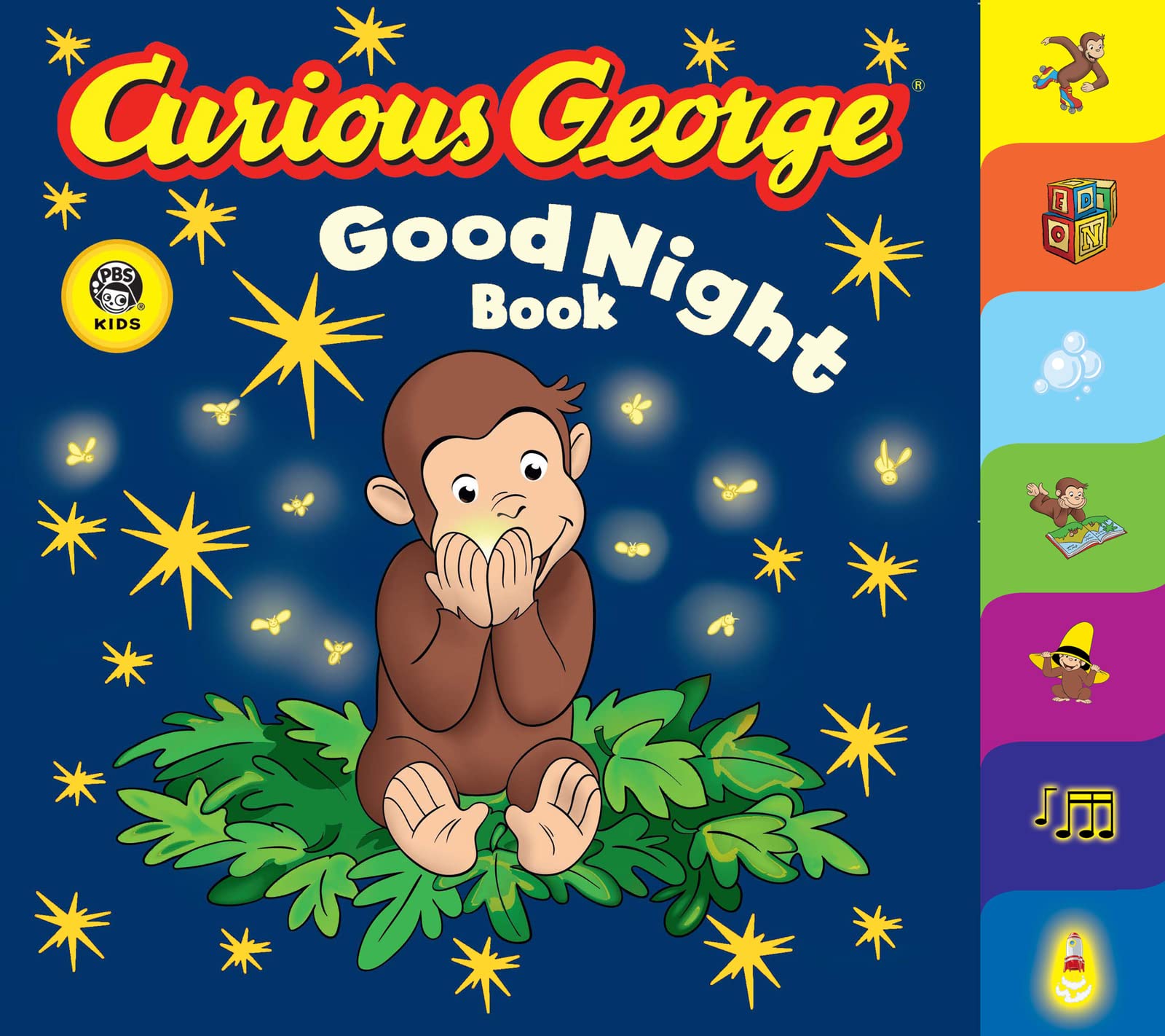 Amazon Curious George Good Night Book Tabbed Board Book Rey H A Sleep