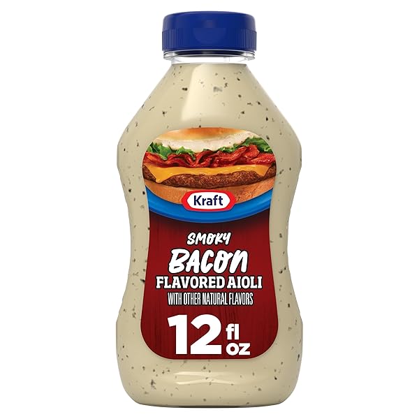 KRAFT SMOKY HICKORY BACON FLAVORED AIOLI, 12 FL OZ BOTTLE