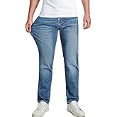 JMIERR Men's Stretch Jeans Regular Fit Straight Leg Casual Denim Pants