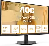 AOC U27B3M 27 Inch UHD Monitor 60Hz HDR10 VA 4ms GtG HDMI DP Black