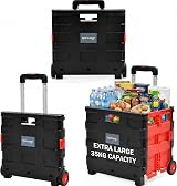 Rainberg Heavy Duty Folding Trolley Box Cart Extra Large 35kg Capacity view 1