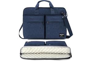 KINGSLONG Laptop Sleeve Case Shoulder Messenger Bag,Slim Lightweight Computer Notebook Carrying Handbag for Men Women