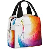 Golf Sports Insulated Lunch Bag Women Reusable Lunch Tote Bag for Men Adult Leakproof Cooler Lunch Box for Work Office Picnic Travel