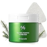 Dr.Ceuracle Tea Tree Purifine Toner Pad - Korean Skincare Mild Exfoliating and Pore Care, Double-Textured Face Pads with PHA, Zinc PCA, Niacinamide (60 Pads)