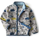 EIGIOO Toddler Fleece Jacket Kids Lightweight Outerwear Boys Girls Long Sleeve Fall Spring Coat 2-12 Years