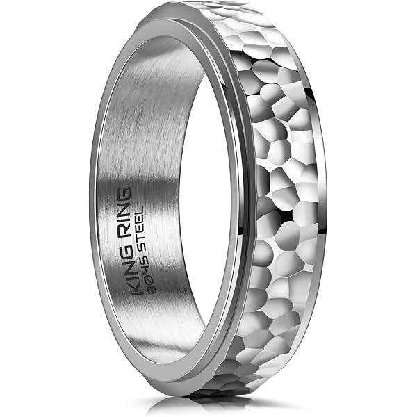 9 Anillos Ajustables Plateados Antiestrés: Gira Y Relájate Con Estilo