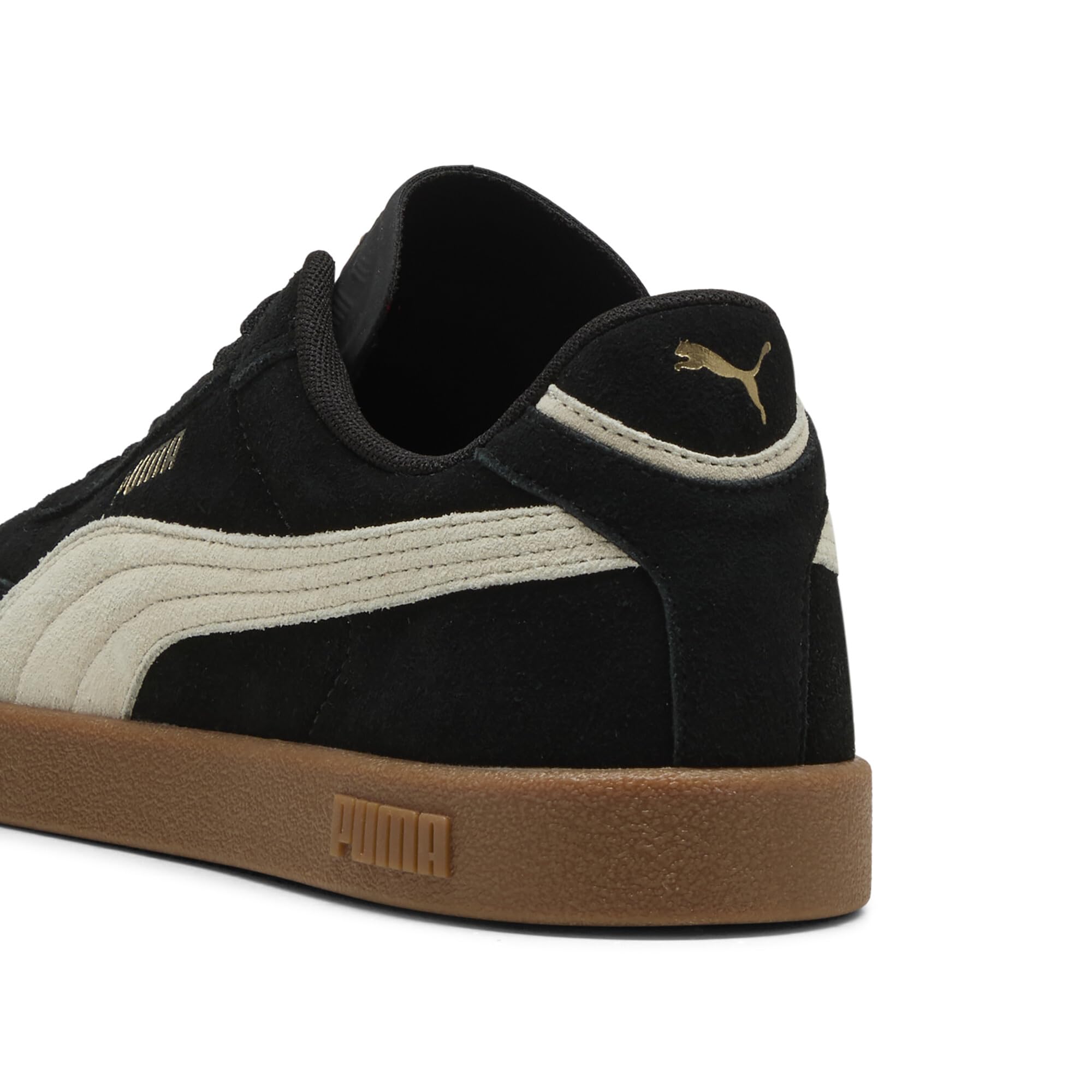 Puma Club II ERA Unisex-Sneaker aus Veloursleder, schwarz-alpinen Schneegummi, 10.5 UK 3