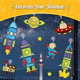 Imagimake Window Art Rocket 16 Pieces Glass Painting Set Kids Craft Kit view 5