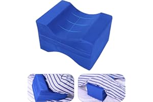 LEFEKE Knee Pillow for Side Sleepers,Knee Leg Positioner Pillows,Leg & Knee Foam Support Pillow,Contour Knee Wedge Pillow for Between Legs,Aligns Spine & Relieves Pressure,Ergonomic Contour