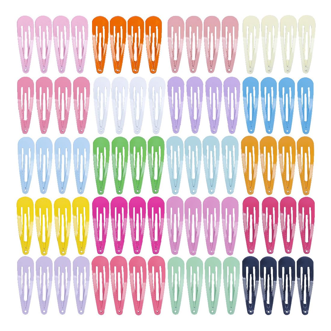 ZYBHMJE 60 Pcs Hair Clips 1.2 Inch Toddler Mini Metal Snap Hair Clips for Little Girls Baby Kids Colorful Small Hair Barrettes Accessories for Fine Hair