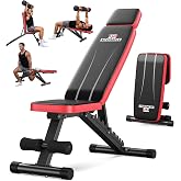 NICEPEOPLE Adjustable Weight Bench for Home Gym, 660LBS Capacity Workout Bench with 8 Backrests for Chest Shoulders Arms, Compact and Foldable Strength Bench for Small Space Apartment Room