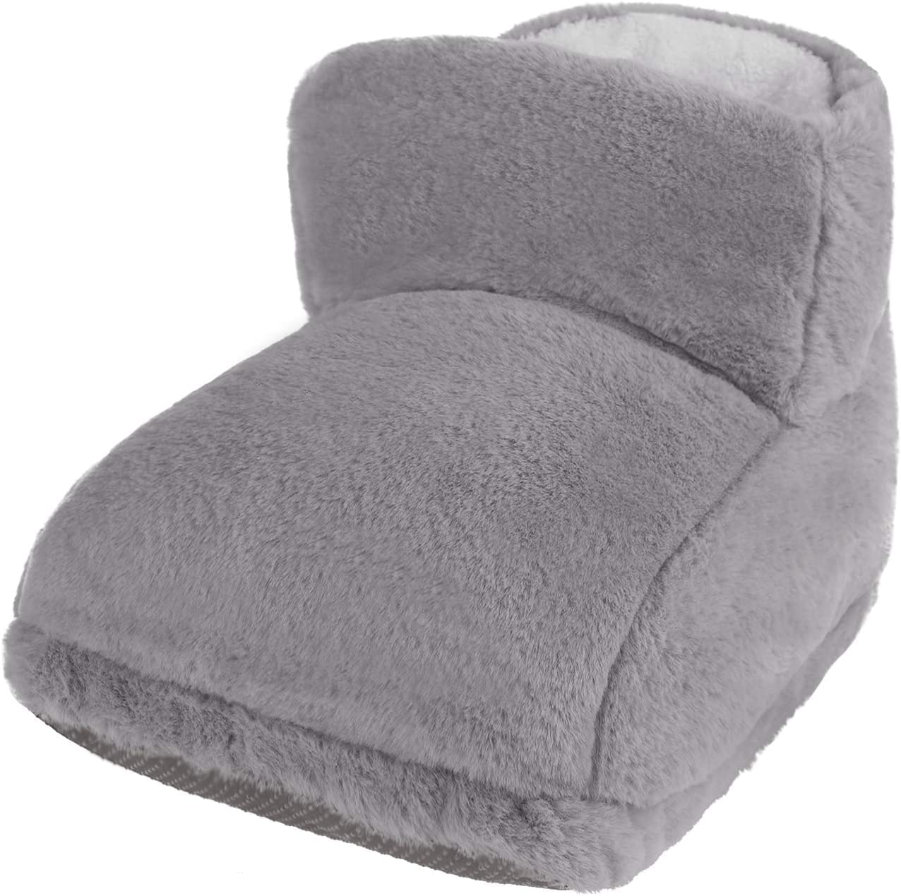 Heated Feet Warmer USB Rechargeable Cushion Plush Foot Heater Electric Heating Pad Winter Office Heating Shoes Insole Heater Dormitory Night's Sleep Heat Therapy Heated Massage Foot Warmer Slippers