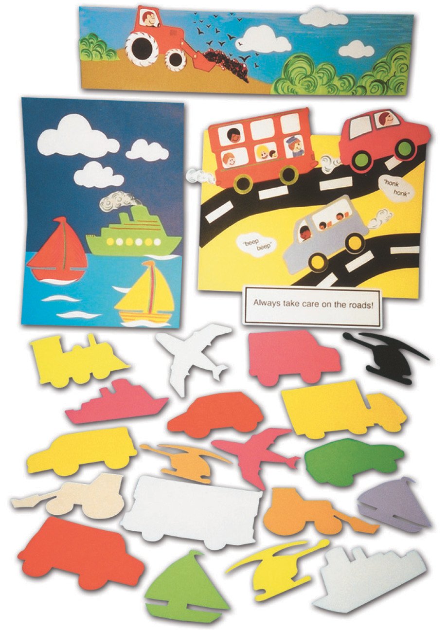 Springboard 10451 Pre-Cut Transport Display Paper Shapes (Pack of 100)