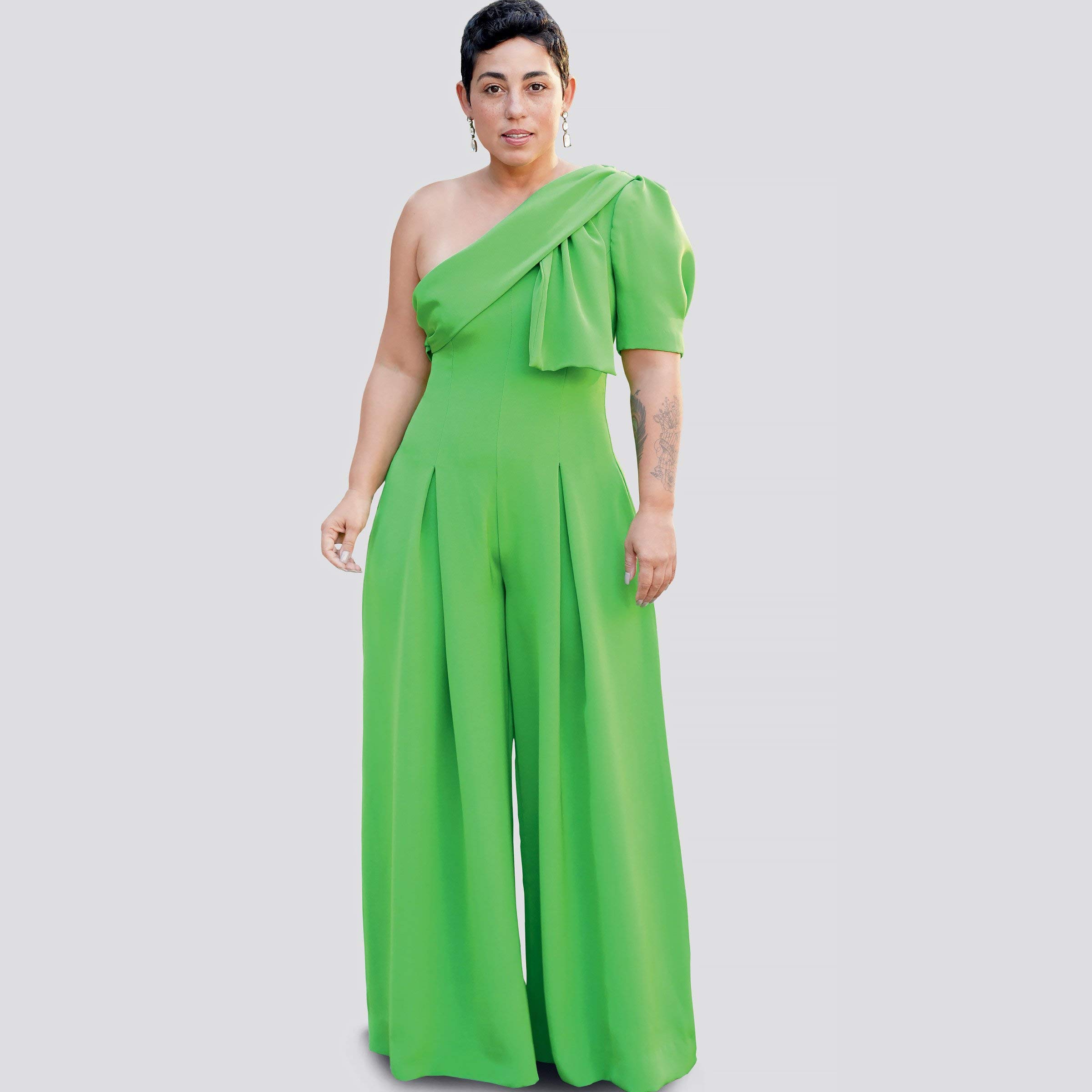 Simplicity Sewing Pattern S9142 Misses' Jumpsuit with One Shoulder Drape
