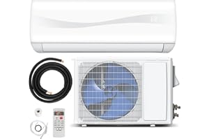 DORTALA 18000 BTU Mini Split Air Conditioner & Heater, 19 SEER2 208-230V Pre-Charged Inverter Heat Pump System, Wall Mounted 