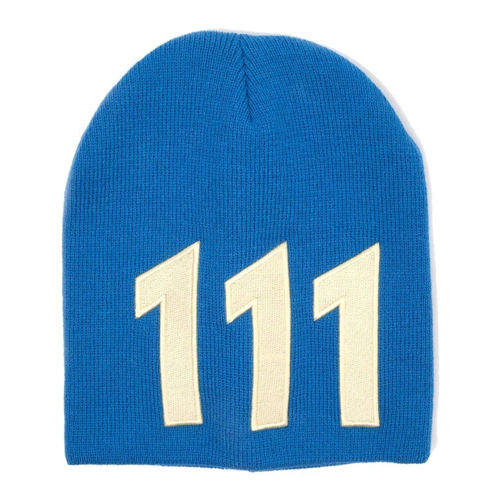 FALLOUT 4 Unisex Vault 111 Yellow Beanie Hat, Blue, One Size