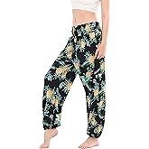 Women Boho Palazzo Pants High Waist Wide Leg Casual Lounge Pant Hippie Harem Yoga Trousers Clothes