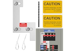 JYXKA Generator Interlock Kit Suitable for ITE, Sie-Mens, Gould, Murray and Thomas and Betts150 or 200 Amp Panel, 1 1/4" Spacing Between Main and Generator Breakers