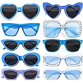 Geopty 10 Pack Mixed Styles Trendy Retro Sunglasses for Women/Men Party Favors Sungasses Costume Accessories Eyewear Set