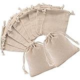 small linen drawstring bolsas