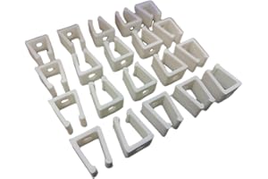 EzHome Replacement Clip for Color-Changing Neon Flex Light - 3D Printed - Fits American Lighting Neon Flex (20)