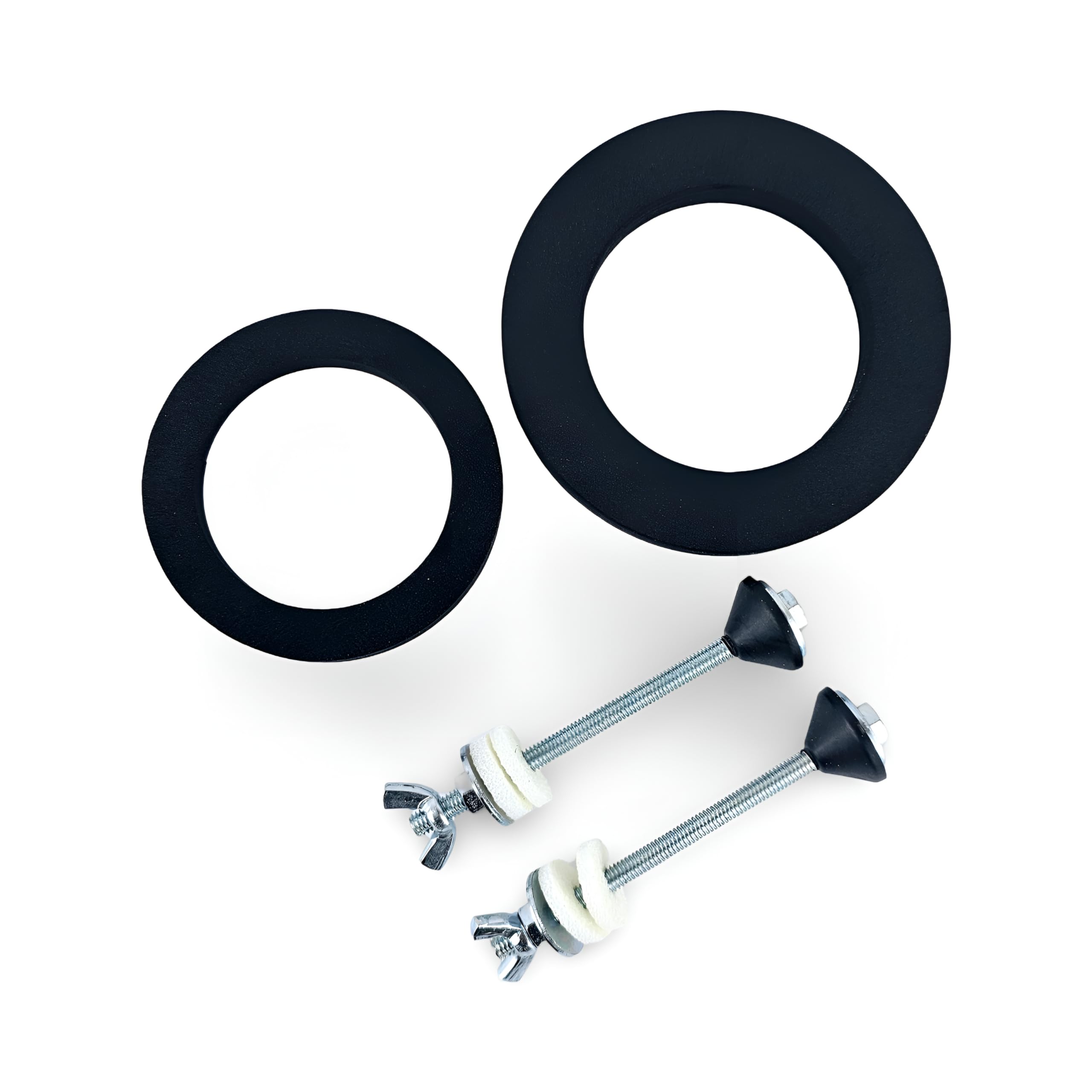 Universal Toilet Repair Kit, Complete Leak Fix Set, Tank to Bowl Gasket, Bolts & Washers, Easy DIY Installation, Fits Most Toilets