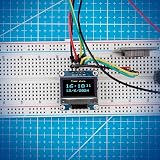 ELEGOO 0.96In OLED Display 128x64 I2C 3Pcs Blue Yellow Driver for Arduino view 5