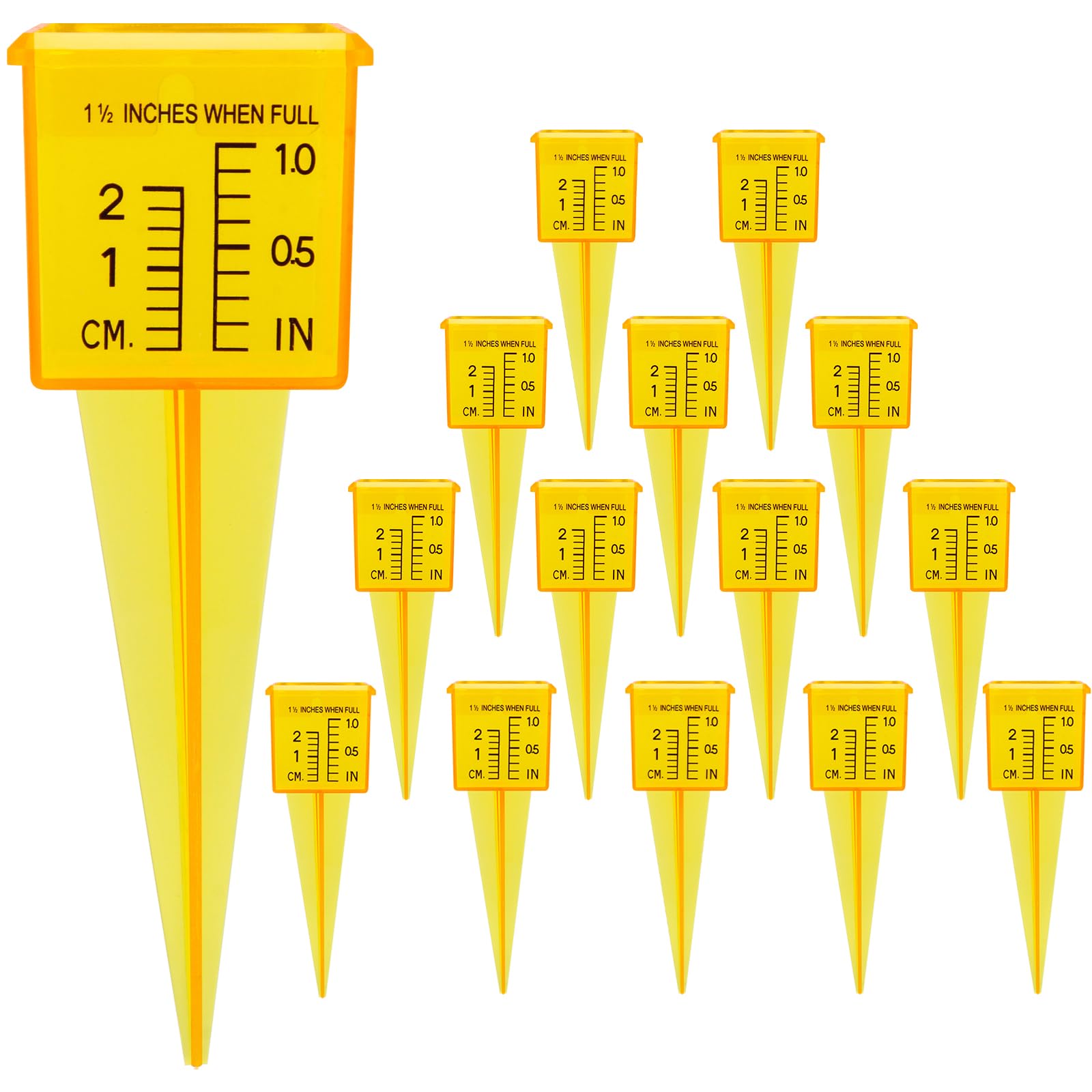 Anglekai 20PCS Rain Gauges, 1.5" Sprinkler Gauge For Lawn Water Gauge