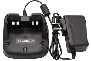 GOODQBUY Smart Battery Charger BC-191 BC-192 BC-193 is Compatible with Icom Walkie Talkie F3001 F4001 F3101D F4104D F3002 F4002 F3003 F4003 IC-F27SR BP264 Battery