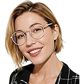 OCCI CHIARI Round Reading Glasses for Small Face Narrow Lightweight Readers