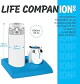 Ion8 Lightweight Stainless Steel Water Bottle 600ml 20oz Metallic Blue view 5