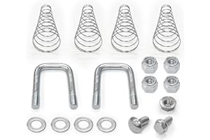 LUKETARP 1900-2-1600 Replacement Safety Chain U-Bolt Kit Fit for B&W Gooseneck Hitchb Connection for Gooseneck Trailer Safety Chains