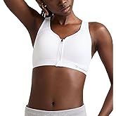 Champion Women's Sports Bra, Motion Control Zip High-impact Sports Bra, Wirefree Bra for Women