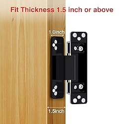 2PCS Hidden Door Hinge, Ultra-Thin Invisible Hinge