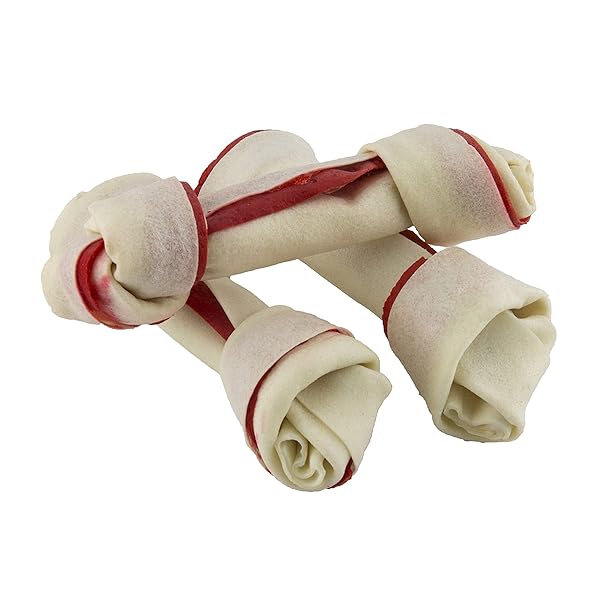DINGO RAWHIDE BONE, LARGE, 3-COUNT