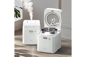 Mifasol Stainless Steel Humidifier, 3.3L/0.87Gal Steam Humidifiers for Large Room Bedroom up to 800 sq ft, Easy to Clean Warm