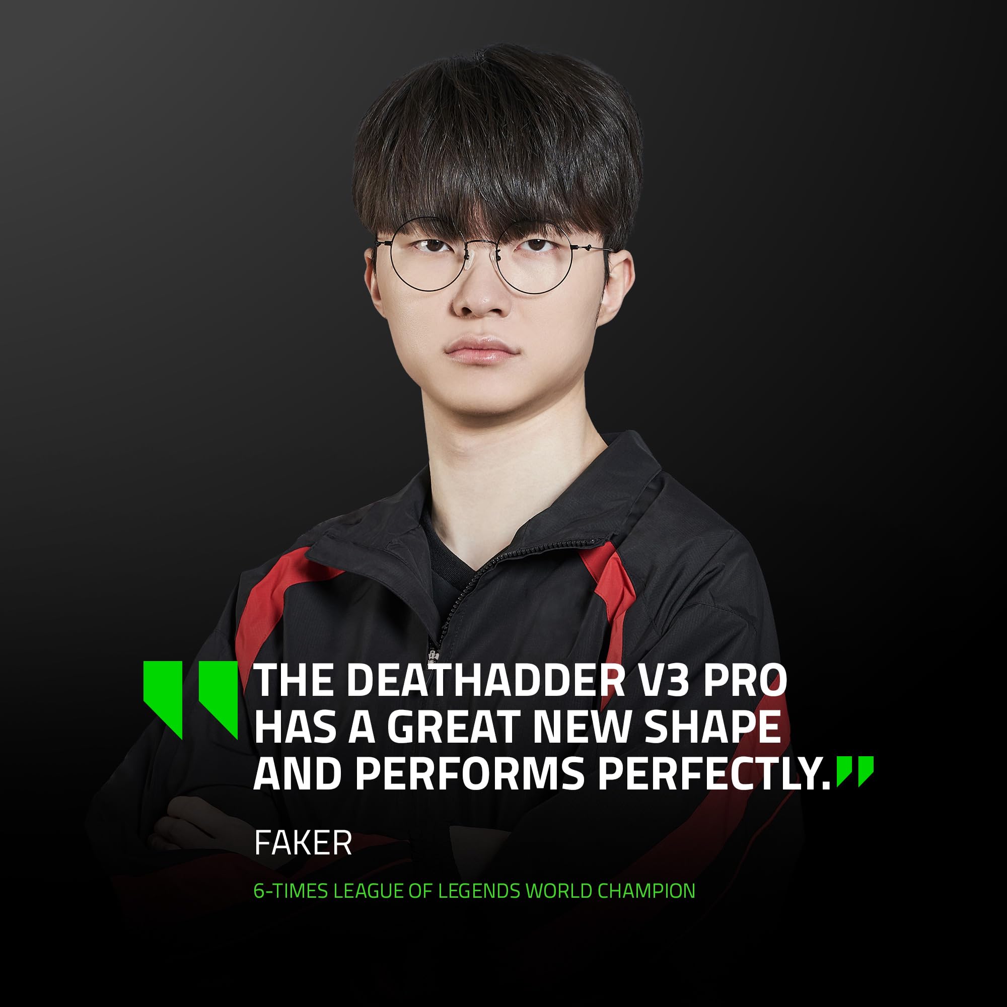 Razer DeathAdder V3 Pro Wireless Gaming Mouse + Hyperpolling Wireless Dongle: 63g Ultra Lightweight - Focus Pro 30K Optical Sensor - Optical Switches Gen-3-5 Programmable Buttons - Black