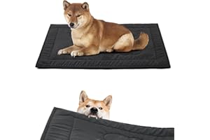 WooPetty Chew Proof Dog Crate Pad for Medium Dogs, Indestructible Dog Bed for Aggressive Chewers, Durable and Undestroyable Crate Mat for Kennel, Thin Mat Indoor and Outdoor 22"x35"