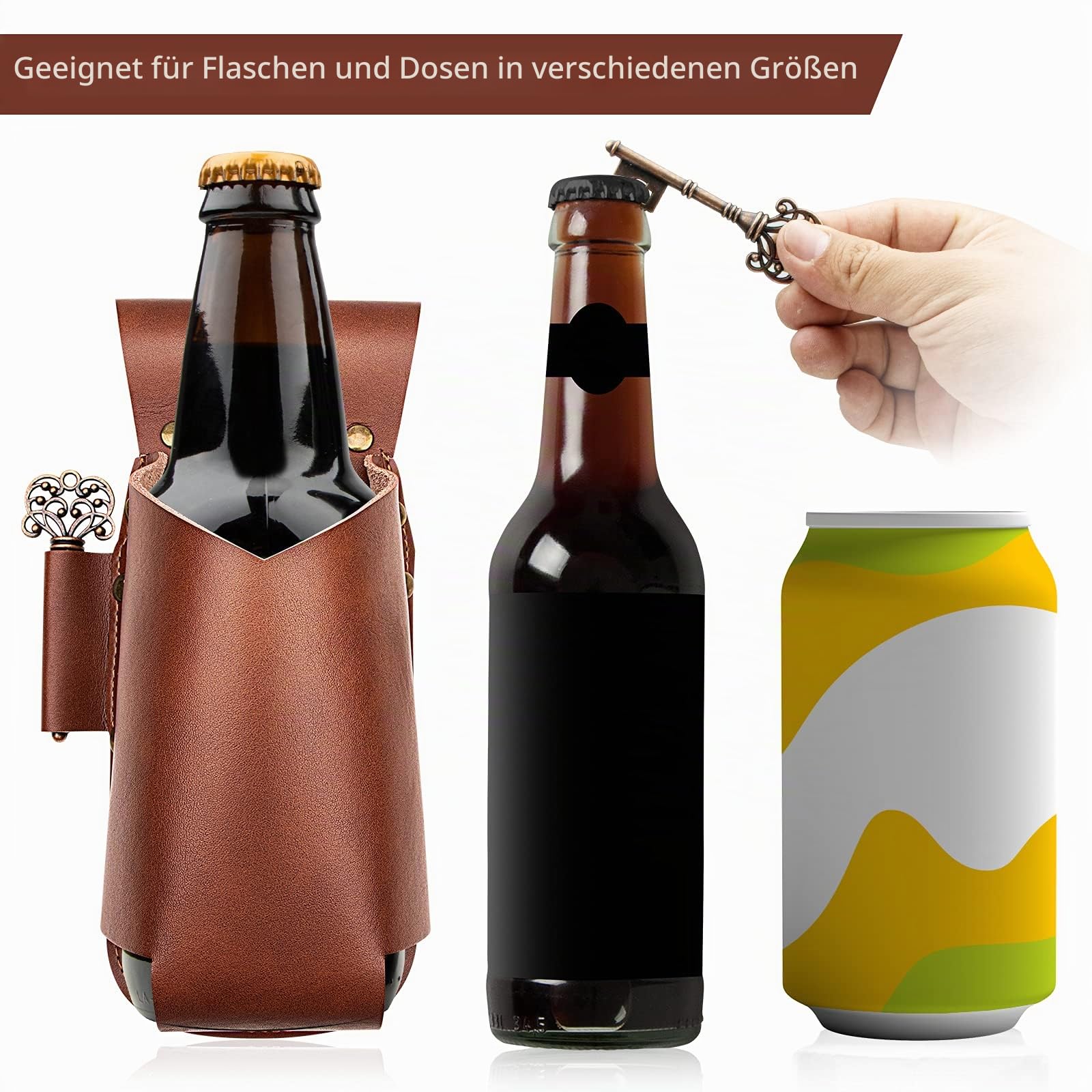 iPihsius Bier Holster, Bier Holster für Herren, Einfaches V-förmiges Design 4