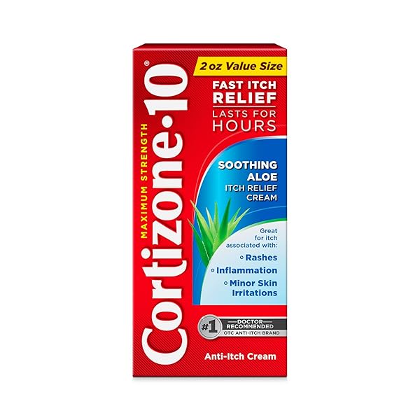CORTIZONE-10 MAXIMUM STRENGTH SOOTHING ALOE ITCH RELIEF CREAM,...