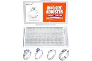 Ring Size Adjuster for Loose Rings,12 Pack-4 Sizes Invisible Transparent Silicone Guards Clip Jewelry Fitter Resizer,Fit Almo
