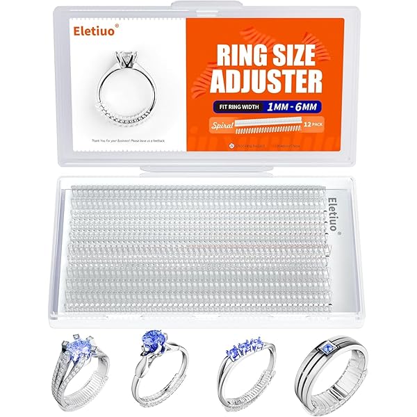 Mlamat Ajusteur De Bague Invisible, 8 Tailles, S'adapte à Toutes Les Bagues
