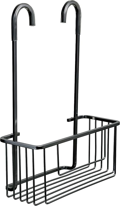 Porte-Douche Suspendu Aluminium, Supporte 8 kg, 28 x 12,8 x 38,5 cm