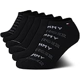 Tommy Hilfiger Womens No Show Socks - 6 Pack Cotton Blend Cushioned Low Cut Socks for Women for Sneakers and Loafers
