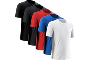 BVNSOZ Boys' Athletic Shirts Performance Sports T-Shirts Moisture Wicking Shirts for Boys