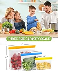 IDEATECH 20Pack Reusable Bags Dishwasher