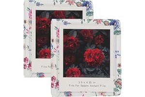 Small Polaroid Photo Album Book For Polaroid Now, i-Type, 600, and SX-70 Instant Photos, Holds 32 Pockets Fujifilm Instax Wid